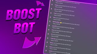 NEW BEST AND FULL FREE DISCORD BOOST BOT is Insane 2024  How To Use It [upl. by Ulises204]