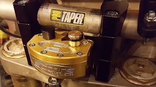 Scotts Sub Mount Steering stabilizer install instructions on a 06 YZ 450F [upl. by Sladen]