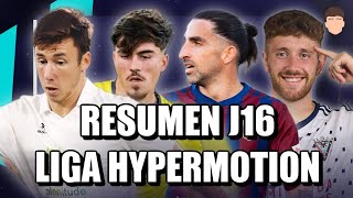 ACTUALIDAD LIGA HYPERMOTION  JORNADA 16 [upl. by Alyakcim]