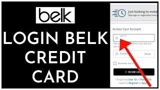 Belk Credit Card Login How to Sign in Belk Credit Card Account 2023 [upl. by Varien]