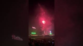 June 26 2024 fireworks after the Phillies game baseball Philly fireworks Phillies [upl. by Morice]