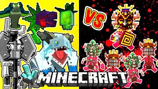 Barakoana Vs Mowzies Mobs Monsters in Minecraft [upl. by Nireves]