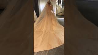 Luxury gold wedding dress made by amanda novias [upl. by Odnomor409]