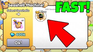 How To Get Seashells FAST In Pet Simulator 99 [upl. by Ettessil470]