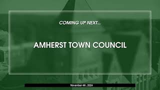 Amherst Town Council November 4 2024 [upl. by Roderick]