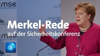 Rede der Kanzlerin Merkel live auf der Münchner Sicherheitskonferenz [upl. by Sonstrom244]