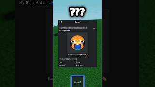 NEW Badge Holder In Slap Battles roblox slapbattles new badge shorts [upl. by Adlog]