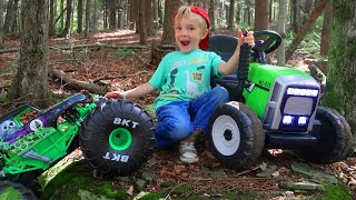 Tractor Power Wheels Ride Nature Hunt [upl. by Hendrix]