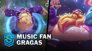 Music Fan Gragas Skin Spotlight  PreRelease  PBE Preview  League of Legends [upl. by Kathleen194]