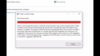 How to fix There is not enough disk space to create the volume shadow copy [upl. by Adil]