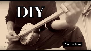 SLIDE BLUES GUITAR on a One String DIY Diddley Bow [upl. by Tilda]