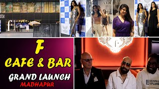 Grand Launch of F  Cafe amp Bar At Madhapur  Hyderabad  Around Telugu [upl. by Aihsal927]