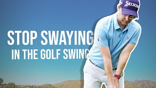 HOW TO STOP SWAYING in your GOLF BACKSWING [upl. by Mindy469]