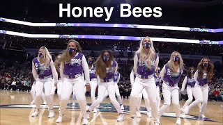 Honey Bees Charlotte Hornets Dancers  NBA Dancers  122022 dance performance [upl. by Eidas]