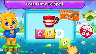 ABC SPELLING Spell amp Phonics  Educational Game For Kids  RV AppStudios  GamePlay [upl. by Ardeid465]