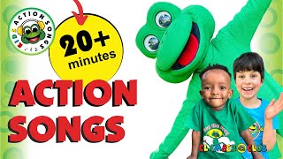 x17 Action songs with Jog the Frog Get kids up and moving with these awesome action songs [upl. by Asereht]