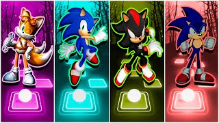 Tailes 🆚 Sonic 🆚 Black Sonic 🆚 Bad Sonic  Tiles Hop Battle 16 [upl. by Nyvar]