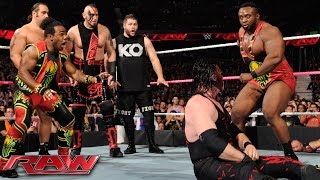 Demon Kane vs Seth Rollins – Lumberjack Match Raw – 12 Oktober 2015 [upl. by Aramoj]