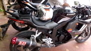 Hyosung GT250R Yoshimura Exhaust Sound Note [upl. by Juna]