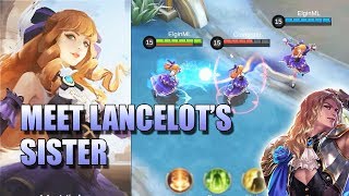 GUINEVERE MS VOILET NEW HERO IN MOBILE LEGENDS 🙋‍♀️ LANCELOTS SISTER [upl. by Dahcir]