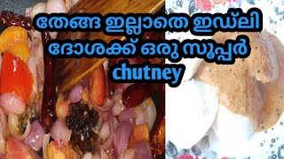 തേങ്ങ ചേർക്കാതെ ഇഡ്ലി ദോശക്കും ഒരു കിടലൻ chutney  Chutney With Out Cocounts In Kerala style [upl. by Smukler338]