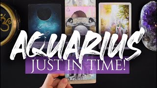 AQUARIUS TAROT READING  quotCHECKMATE AQUARIUSquot JUST IN TIME [upl. by Eldrid]