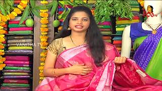 Latest Vaishnavi Pattu And Silk Chiniya Fancy Sarees  Sogasu Chuda Tarama  Vanitha TV [upl. by Conroy]