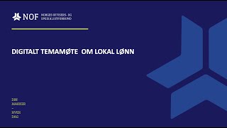 Temamøte lokal lønn 2021 [upl. by Amorette370]