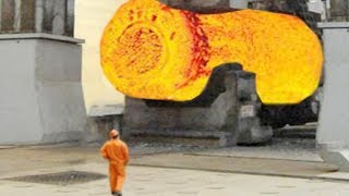 Extreme Dangerous Biggest Heavy Duty Hammer Forging Factory Hydraulic Steel Forging Process [upl. by Philipson671]