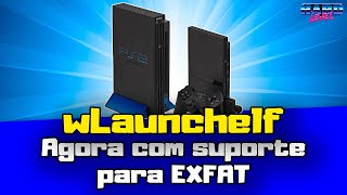 PS2 wLaunchelf  Nova versão Agora com suporte a EXFAT [upl. by Rfinnej]