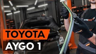 Hoe een ruitenwissers vervangen op een TOYOTA AYGO 1 AB10 HANDLEIDING AUTODOC [upl. by Akinorev]