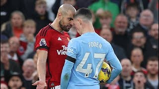 Grealish helps Foden fend off Amrabat in a HEATED Manchester Derby Fight [upl. by Plunkett388]