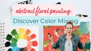 The Beauty of Abstract Floral Painting Discover the Art of Layering and Color Mixing [upl. by Kelwin]