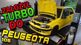 Peugeot 106  TURBO  Ponad 200HP z 16L strojenie det3 k1 performance [upl. by Iruam]