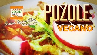 Pozole rojo vegano  Cocina Vegan Fácil Reeditado [upl. by Ahsitauq]