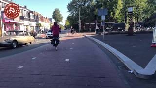 Riding a bicycle in Hilversum Netherlands [upl. by Eirrok]