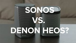 Sonos Play 1 Vs Denon Heos 1 Wireless Speakers [upl. by Acinomed80]