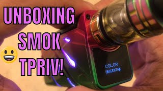 SMOK TPRIV 220w UNBOXING AND REVIEW [upl. by Scibert945]