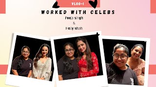 My 1st vlog Worked with Helly Shah and Pooja Singh [upl. by Mayne]