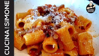 Pasta allAmatriciana  Ricetta depositata dal comune di Amatrice😱 [upl. by Cloe889]