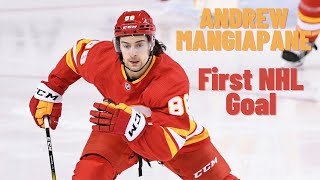 Andrew Mangiapane 88 Calgary Flames first NHL goal Feb 9 2019 [upl. by Vitale]