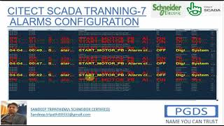 7CITECT SCADA TRANNINGALARMS CONFIGURATION [upl. by Woods]