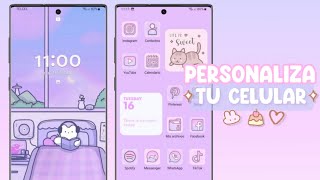 CÓMO PERSONALIZAR TU ANDROID AESTHETIC EN 2024 🎀 FÁCIL amp RÁPIDO [upl. by Reivazx]