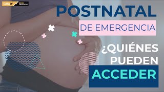 DATA DF  Postnatal de Emergencia ¿Quiénes pueden acceder al beneficio [upl. by Iroj]