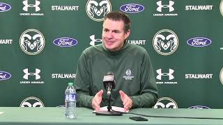 Colorado State Basketball W Ryun Williams PostGame Boise State [upl. by Coyle]