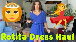 Rotita Review And Try On Dresses Haul [upl. by Engdahl]