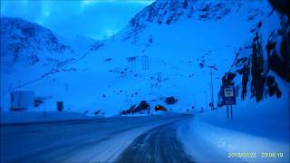 Norway NorthCape Winter Driving  Part 4 Honningsvåg to Lakselv [upl. by Whiting]