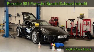 Porsche 981 Porsche Sports Exhaust Retrofit  FGP Prep Book EP56 [upl. by Nisbet]