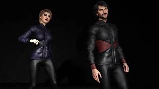 Morgan and Mei Lin  3D Metahuman Fashion  Leather Jacket  Character Creator  iClone Fashion Show [upl. by Letreece]