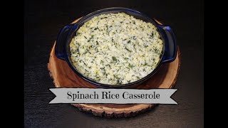 Spinach Rice Casserole Recipe [upl. by Yeslehc]